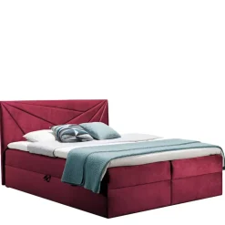 Łóżka Z Zagłówkiem|Łóżka Z Pojemnikiem>Gruszka Łóżko Kontynentalne 160x200 czerwone TOM 5
