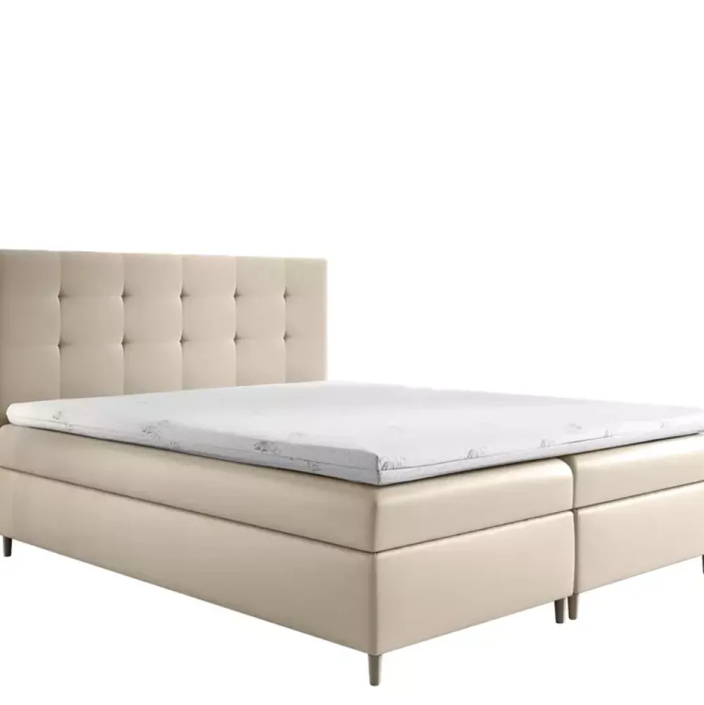 Łóżka Na Nóżkach|Łóżka Z Zagłówkiem>Gruszka Łóżko Kontynentalne 180x200 czerwone DALWIN