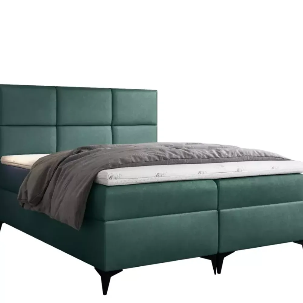 Łóżka Z Pojemnikiem|Łóżka Różowe>Gruszka Łóżko Kontynentalne 160x200 fioletowe FELIX