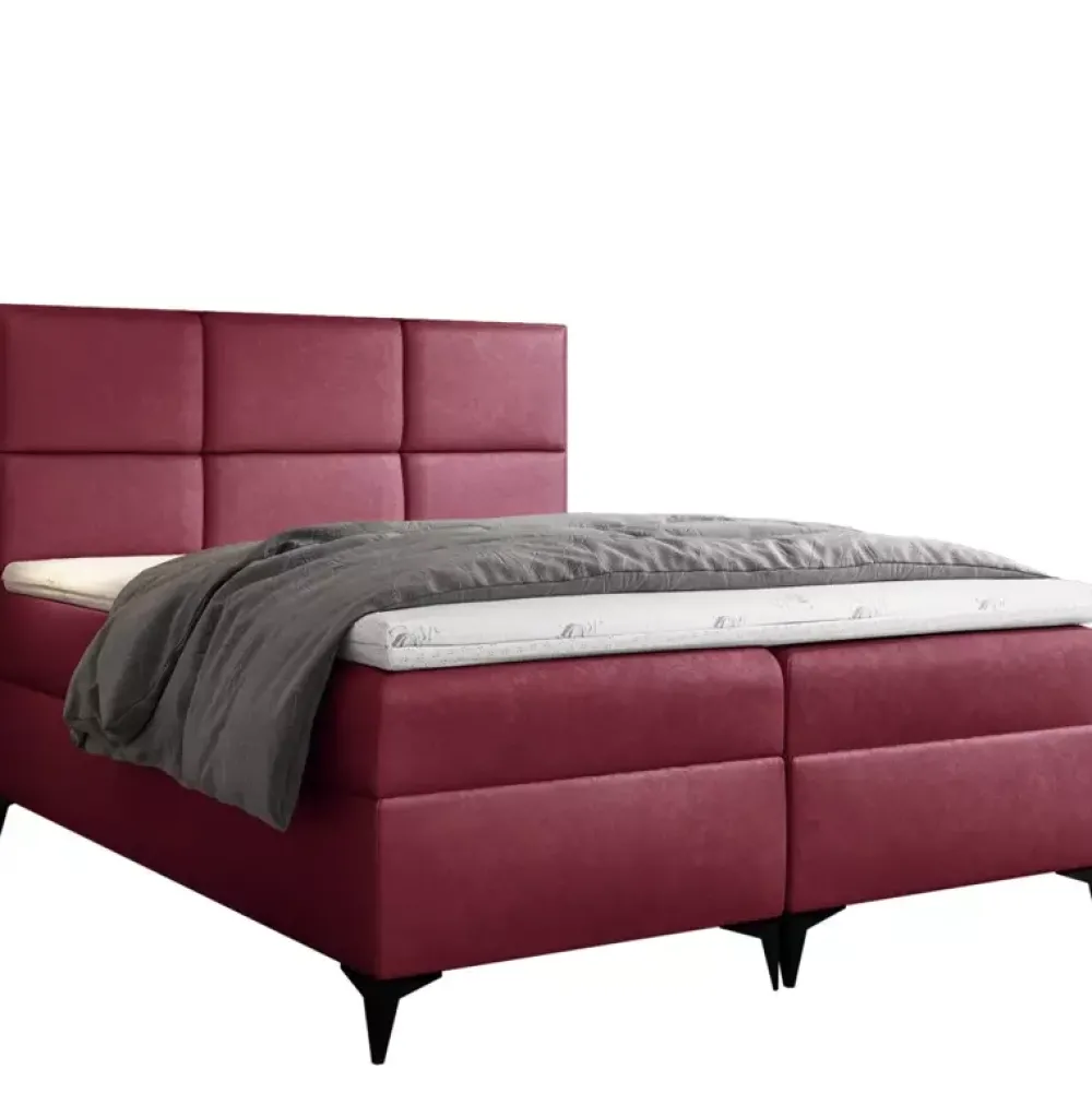 Łóżka Z Pojemnikiem|Łóżka Różowe>Gruszka Łóżko Kontynentalne 160x200 fioletowe FELIX