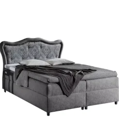 Łóżka Młodzieżowe|Łóżka Na Nóżkach>Gruszka Łóżko Kontynentalne 140x200 granatowe GRACJAN