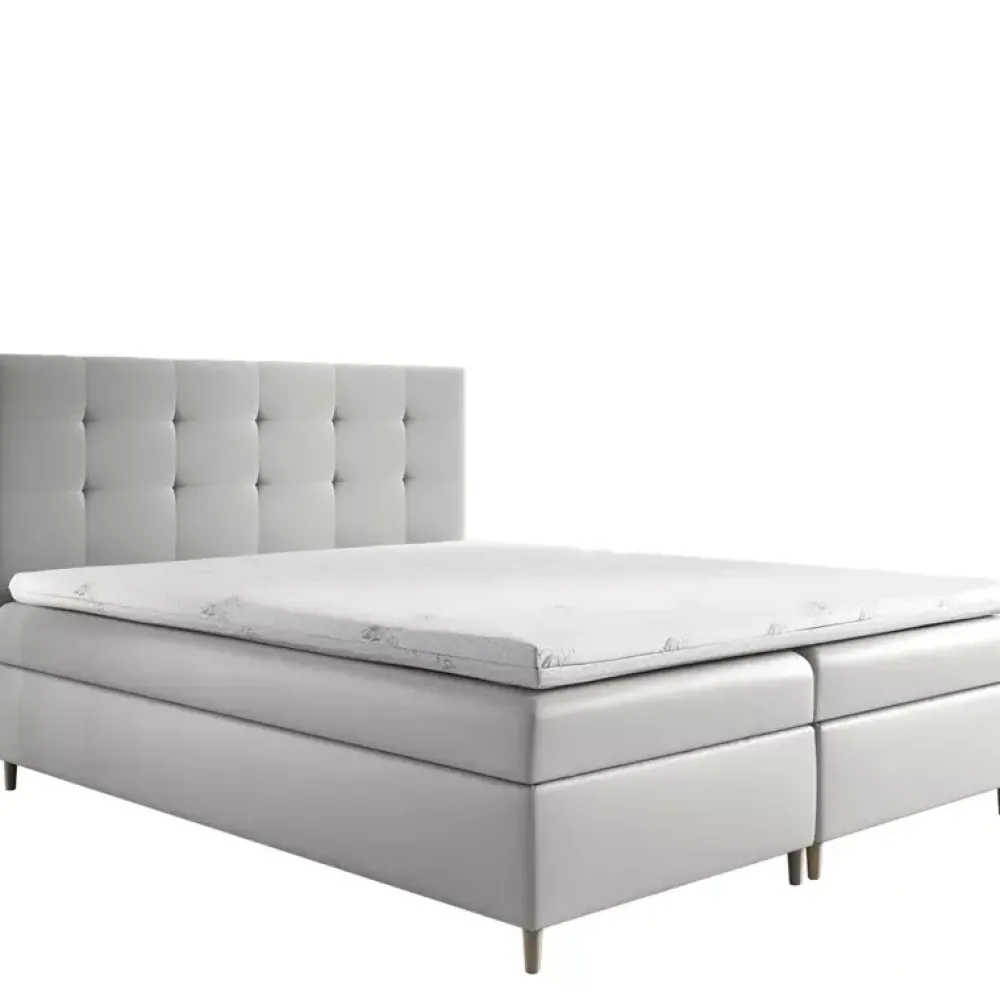 Łóżka Młodzieżowe|Łóżka Na Nóżkach>Gruszka Łóżko Kontynentalne 140x200 kremowe DALWIN