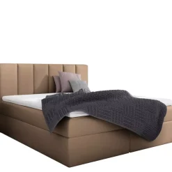 Łóżka Z Zagłówkiem|Łóżka Z Pojemnikiem>Gruszka Łóżko Kontynentalne 200x200 kremowe SERGIO