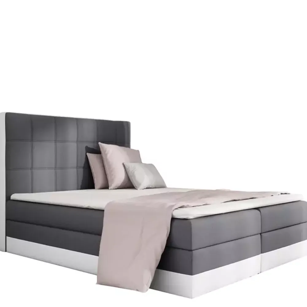 Łóżka Z Zagłówkiem|Łóżka Z Pojemnikiem>Gruszka Łóżko Kontynentalne 200x200 LEO