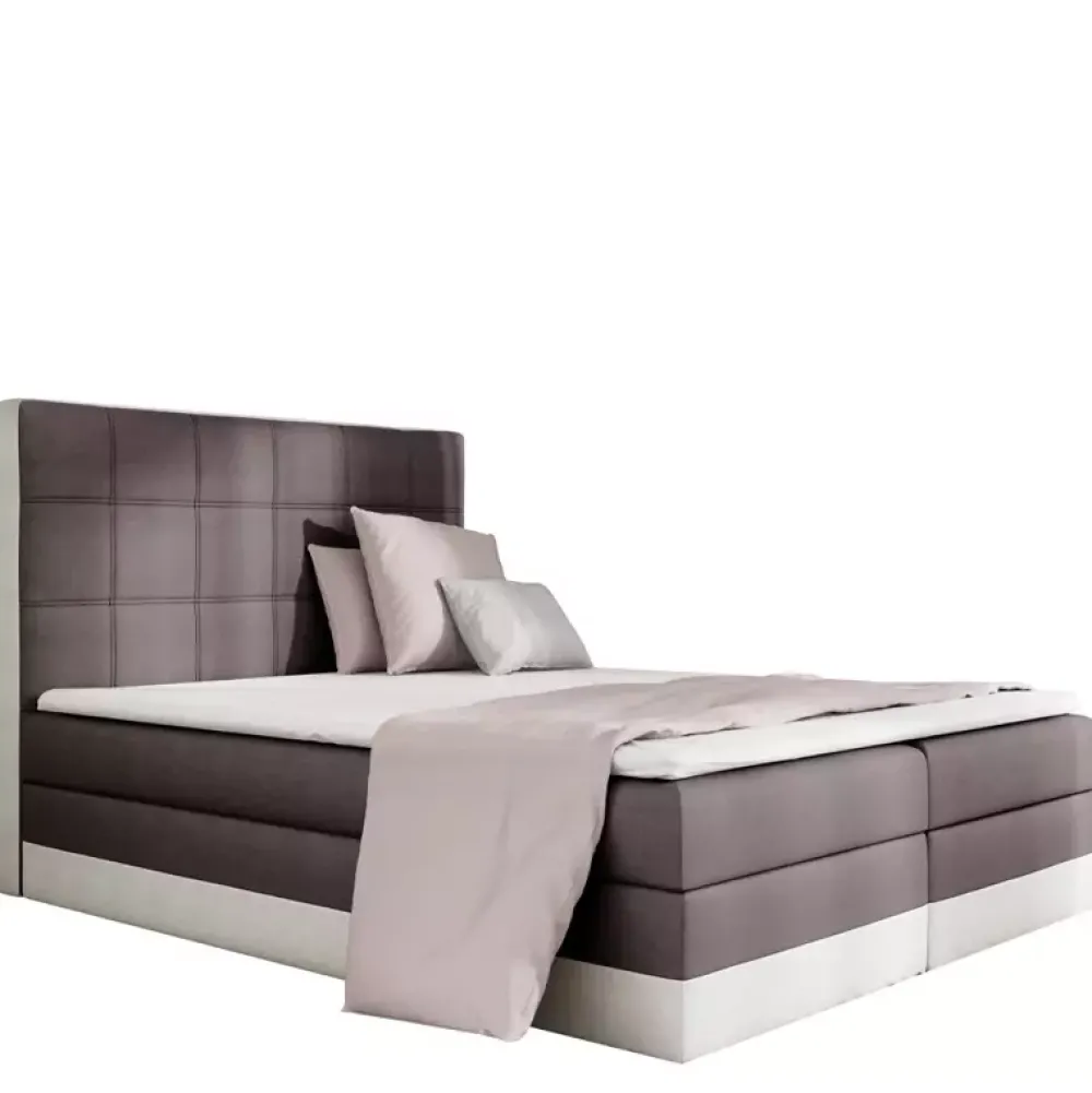 Łóżka Z Zagłówkiem|Łóżka Z Pojemnikiem>Gruszka Łóżko Kontynentalne 200x200 LEO