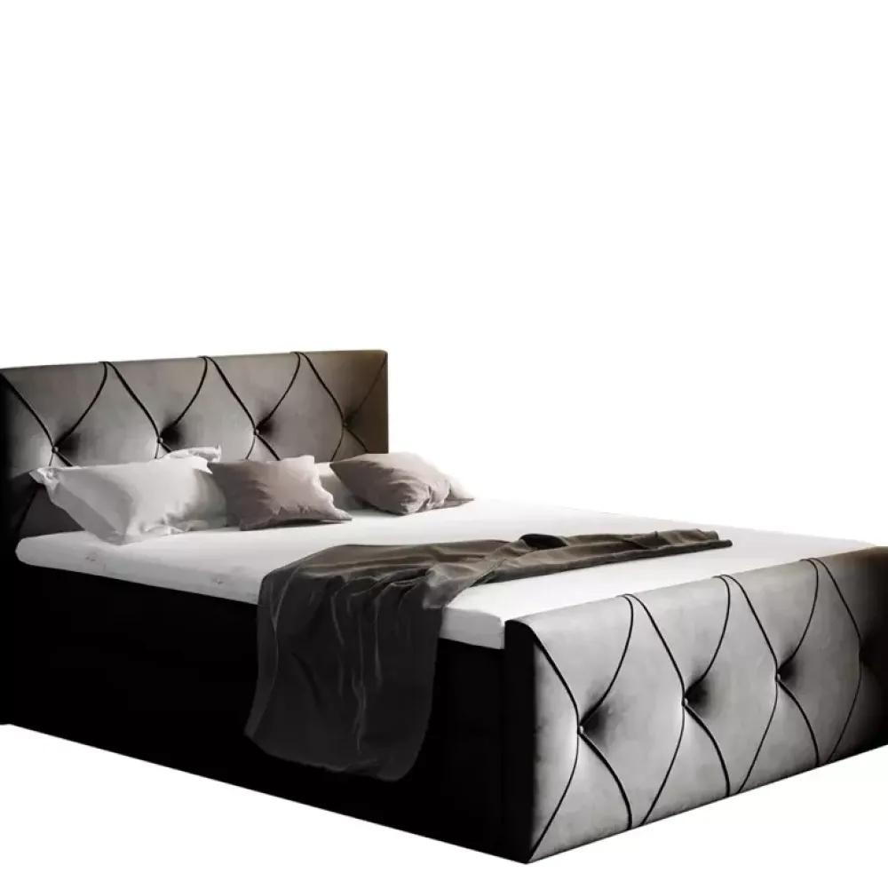 Łóżka Młodzieżowe|Łóżka Z Zagłówkiem>Gruszka Łóżko Kontynentalne 120x200 niebieskie COLIN LUX