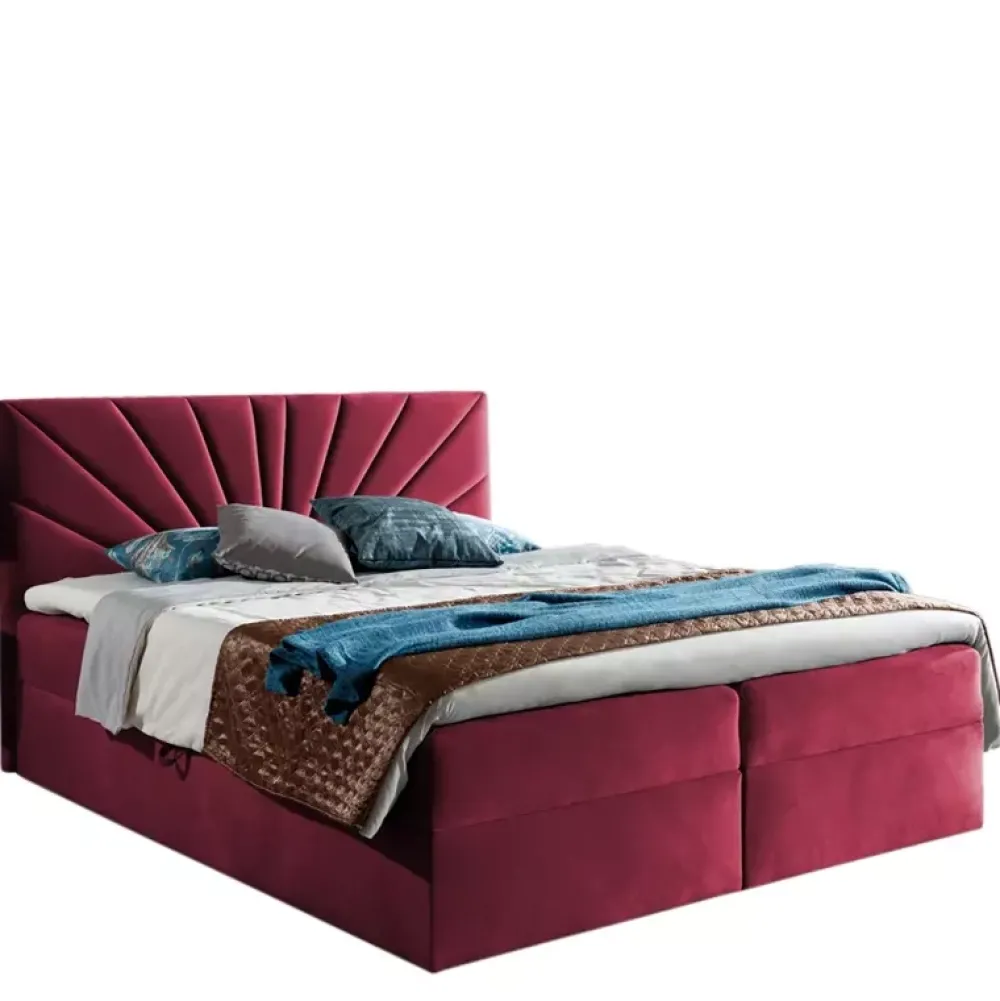 Łóżka Z Pojemnikiem|Łóżka Różowe>Gruszka Łóżko Kontynentalne 180x200 róż TOM 4