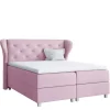 Łóżka Młodzieżowe|Łóżka Na Nóżkach>Gruszka Łóżko Kontynentalne 140x200 różowe BARTEK