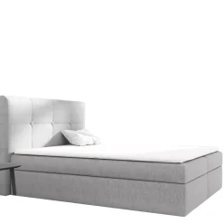 Łóżka Młodzieżowe|Łóżka Z Pojemnikiem>Gruszka Łóżko Kontynentalne 140x200 szare LUDWIK