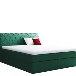 Łóżka Z Pojemnikiem|Łóżka Szare>Gruszka Łóżko Kontynentalne 200x200 szare PHILIP