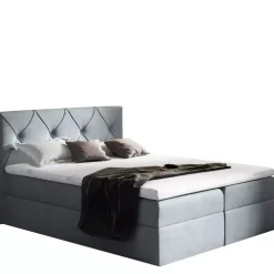 Łóżka Z Pojemnikiem|Łóżka Z Zagłówkiem>Gruszka Łóżko Kontynentalne 180x200 szare COLIN