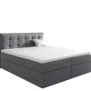Łóżka Z Zagłówkiem|Łóżka Z Pojemnikiem>Gruszka Łóżko Kontynentalne 160x200 szare TOM 1