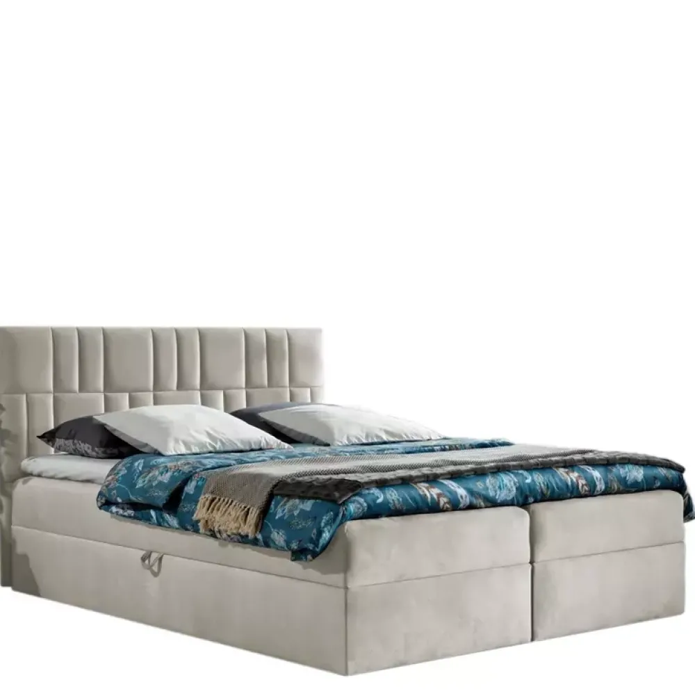 Łóżka Młodzieżowe|Łóżka Z Zagłówkiem>Gruszka Łóżko Kontynentalne 120x200 szare TOM 3