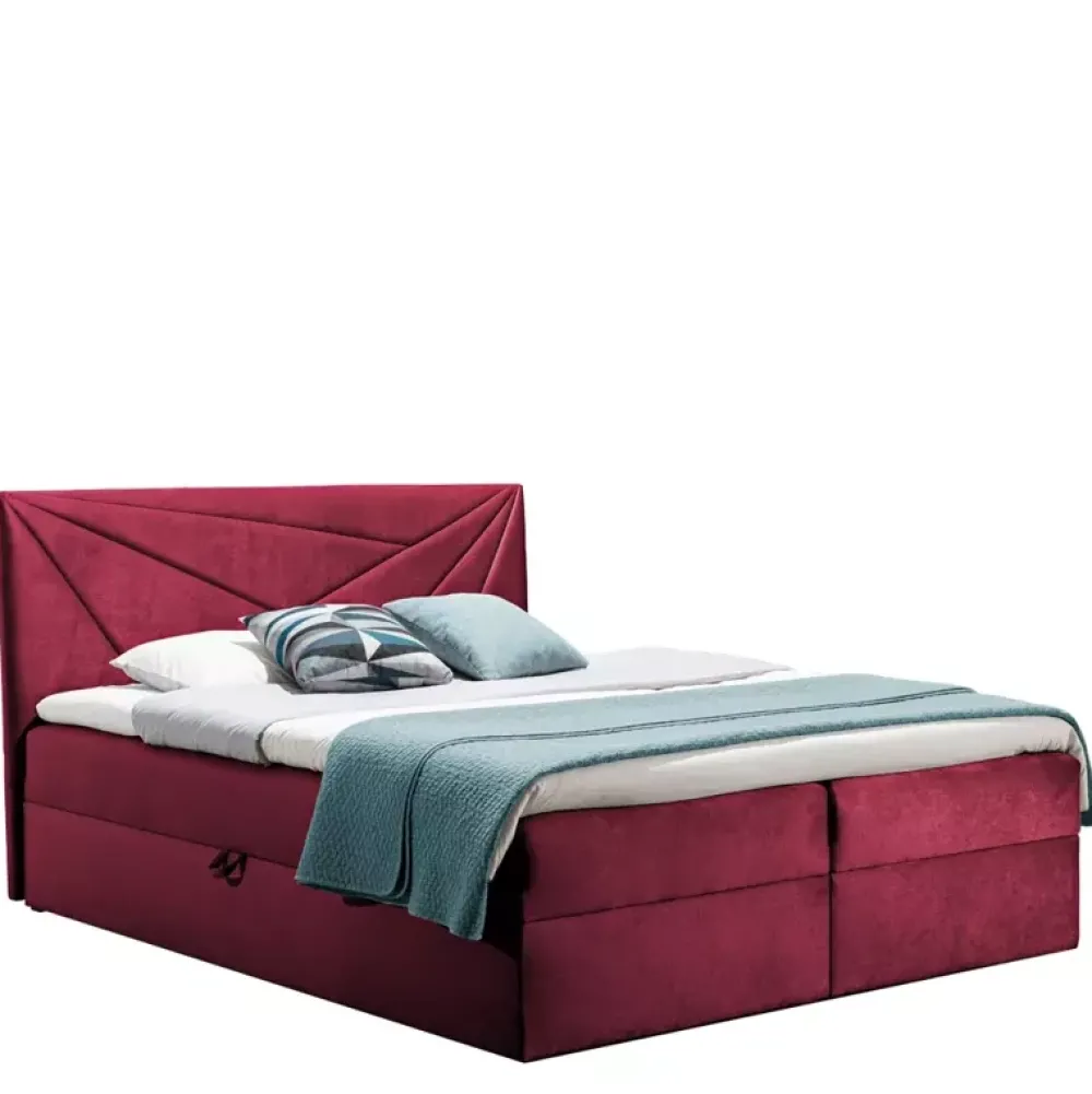 Łóżka Młodzieżowe|Łóżka Z Zagłówkiem>Gruszka Łóżko Kontynentalne 140x200 szare TOM 5