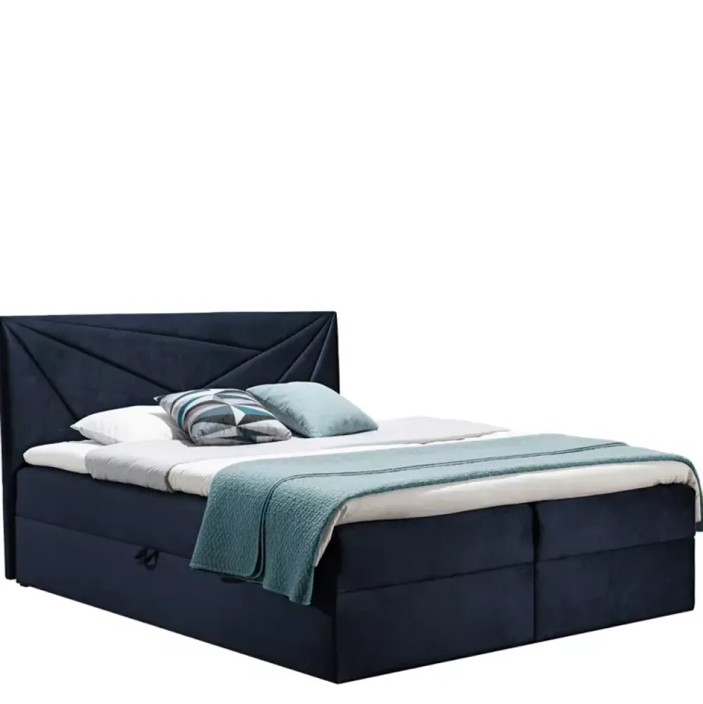 Łóżka Młodzieżowe|Łóżka Z Zagłówkiem>Gruszka Łóżko Kontynentalne 140x200 szare TOM 5