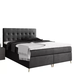 Łóżka Młodzieżowe|Łóżka Na Nóżkach></noscript>Gruszka Łóżko Kontynentalne 120x200 szare ALEX