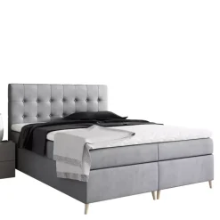 Łóżka Młodzieżowe|Łóżka Na Nóżkach></noscript>Gruszka Łóżko Kontynentalne 120x200 szare ALEX