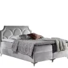 Łóżka Na Nóżkach|Łóżka Z Pojemnikiem>Gruszka Łóżko Kontynentalne 180x200 szare CYPRIAN