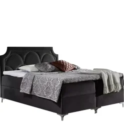 Łóżka Na Nóżkach|Łóżka Z Pojemnikiem>Gruszka Łóżko Kontynentalne 180x200 szare CYPRIAN