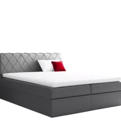 Łóżka Młodzieżowe|Łóżka Z Zagłówkiem>Gruszka Łóżko Kontynentalne 140x200 szare PHILIP