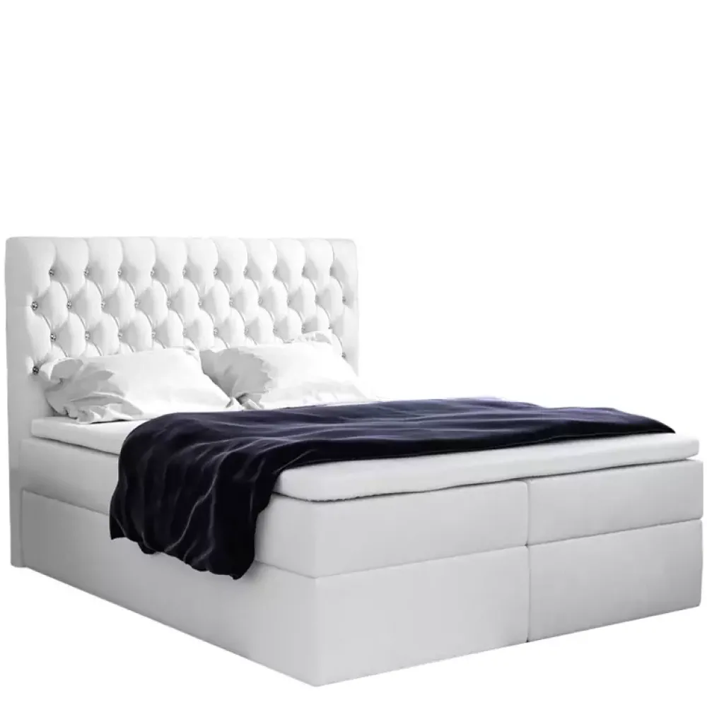 Łóżka Z Zagłówkiem|Łóżka Z Pojemnikiem>Gruszka Łóżko Kontynentalne 160x200 szare MICHAEL