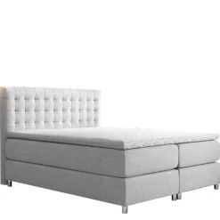 Łóżka Młodzieżowe|Łóżka Na Nóżkach>Gruszka Łóżko Kontynentalne 140x200 szare PASKAL