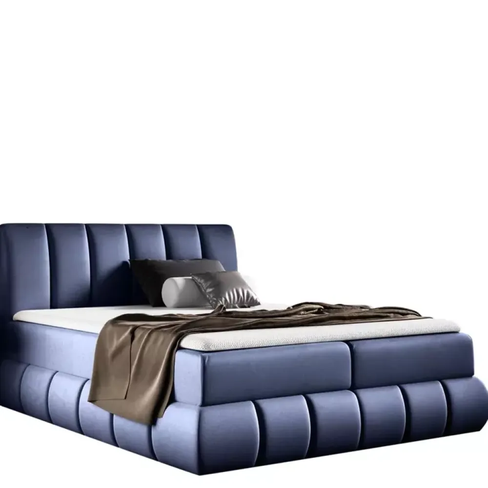 Łóżka Młodzieżowe|Łóżka Z Zagłówkiem>Gruszka Łóżko Kontynentalne 120x200 szare WINCENT