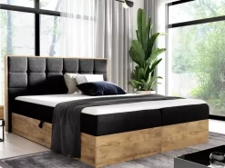 Łóżka Młodzieżowe|Łóżka Z Materacem>Gruszka Łóżko kontynentalne 120x200 z pojemnikiem VODICE