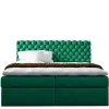 Łóżka Z Zagłówkiem|Łóżka Z Pojemnikiem>Gruszka Łóżko Kontynentalne 200x200 zielone PAWEŁ