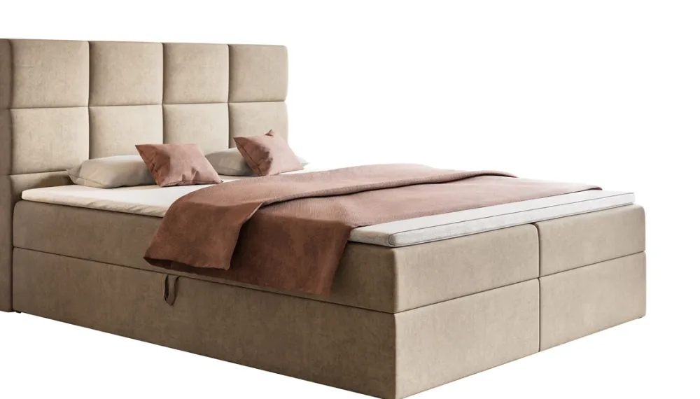 Łóżka Młodzieżowe|Łóżka Z Zagłówkiem>Riban Łóżko kontynentalne z pojemnikiem 120x200 cm ZAMER