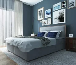 Łóżka Młodzieżowe|Łóżka Z Zagłówkiem></noscript>Laaph Studio Łóżko kontynentalne z pojemnikiem 140x200 SUMBA