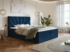 Łóżka Małżeńskie|Łóżka Ze Stelażem></noscript>Riban Łóżko kontynentalne z pojemnikiem 180x200 cm CELCO nowoczesne