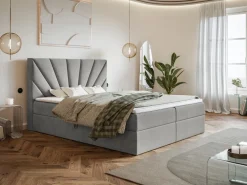 Łóżka Małżeńskie|Łóżka Ze Stelażem></noscript>Riban Łóżko kontynentalne z pojemnikiem 180x200 cm CELCO nowoczesne