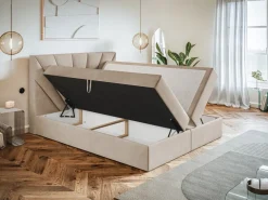 Łóżka Młodzieżowe|Łóżka Ze Stelażem>Riban Łóżko kontynentalne z pojemnikiem 120x200 cm CELCO