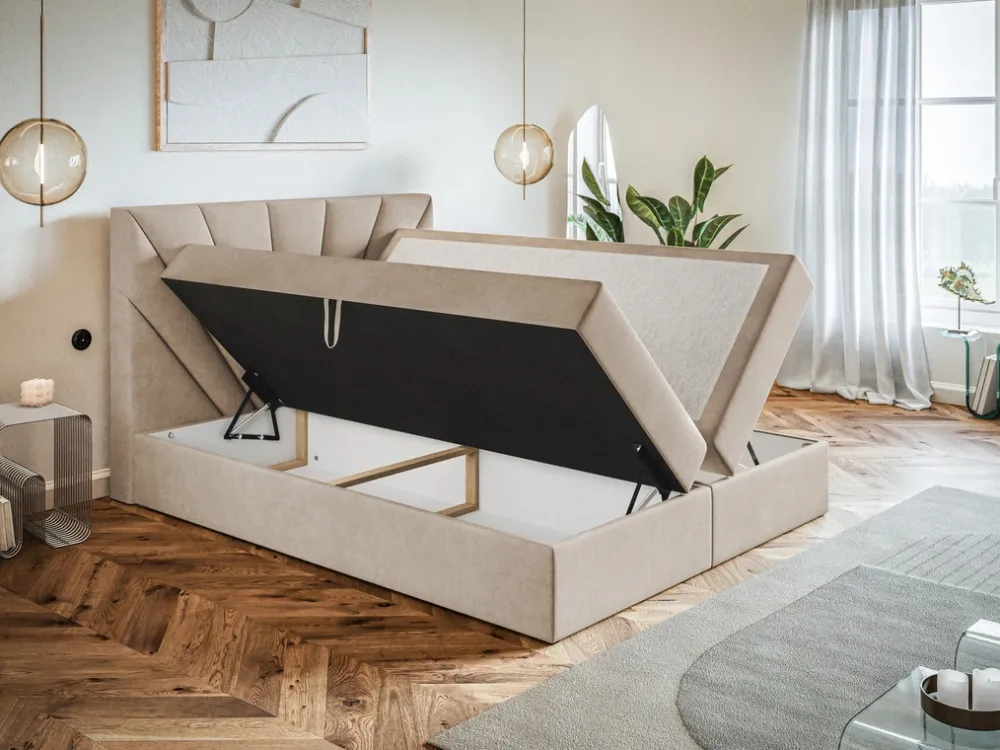 Łóżka Młodzieżowe|Łóżka Ze Stelażem>Riban Łóżko kontynentalne z pojemnikiem 120x200 cm CELCO