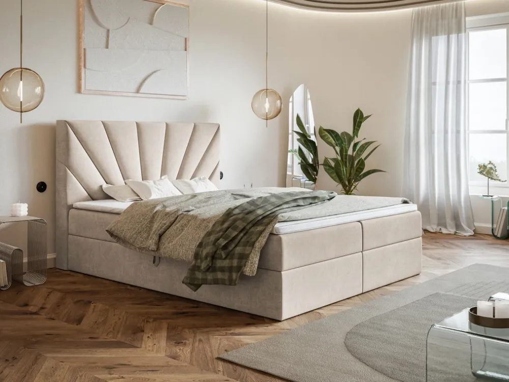 Łóżka Młodzieżowe|Łóżka Ze Stelażem>Riban Łóżko kontynentalne z pojemnikiem 120x200 cm CELCO