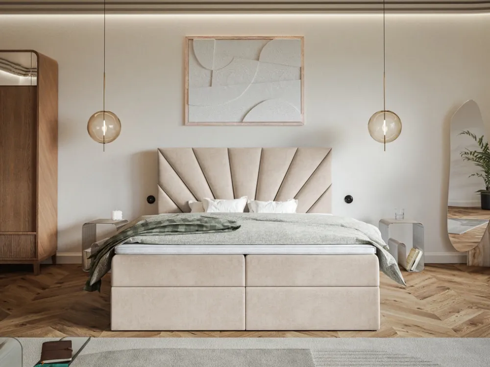 Łóżka Młodzieżowe|Łóżka Ze Stelażem>Riban Łóżko kontynentalne z pojemnikiem 120x200 cm CELCO