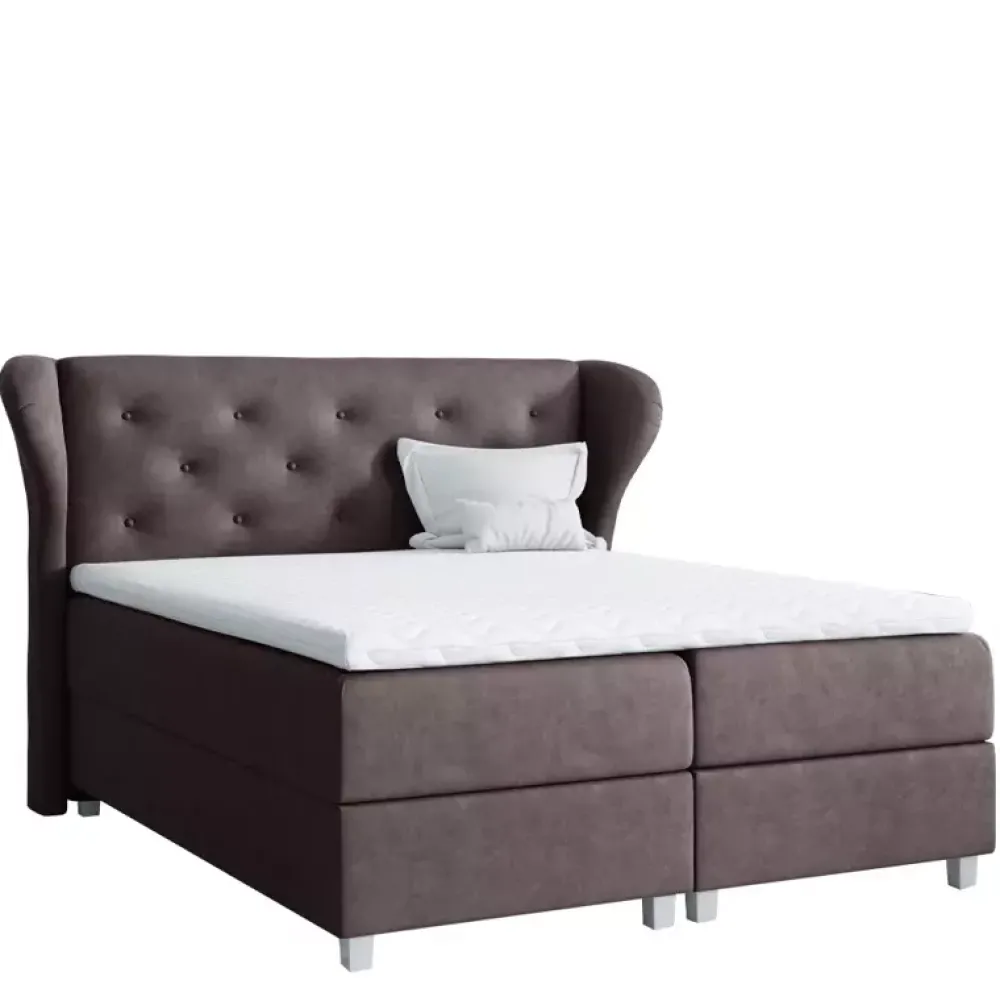 Łóżka Na Nóżkach|Łóżka Z Zagłówkiem>Gruszka Łóżko Kontynentalne z pojemnikiem 160x200 BARTEK