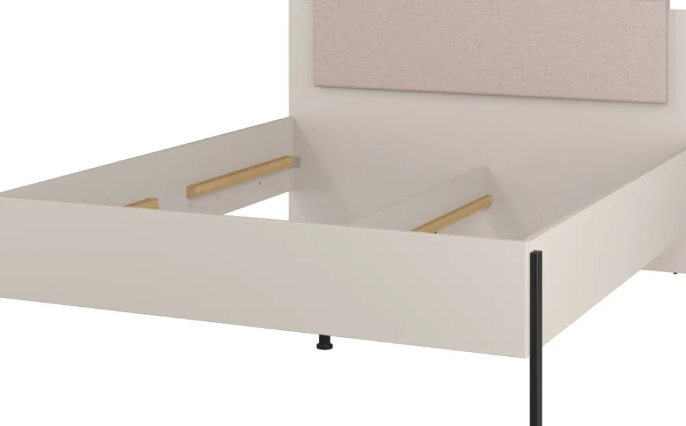 Łóżka Małżeńskie|Łóżka Na Nóżkach>Helvetia Łóżko małżeńskie skrzyniowe 180x200 cm do sypialni kaszmir JUKON