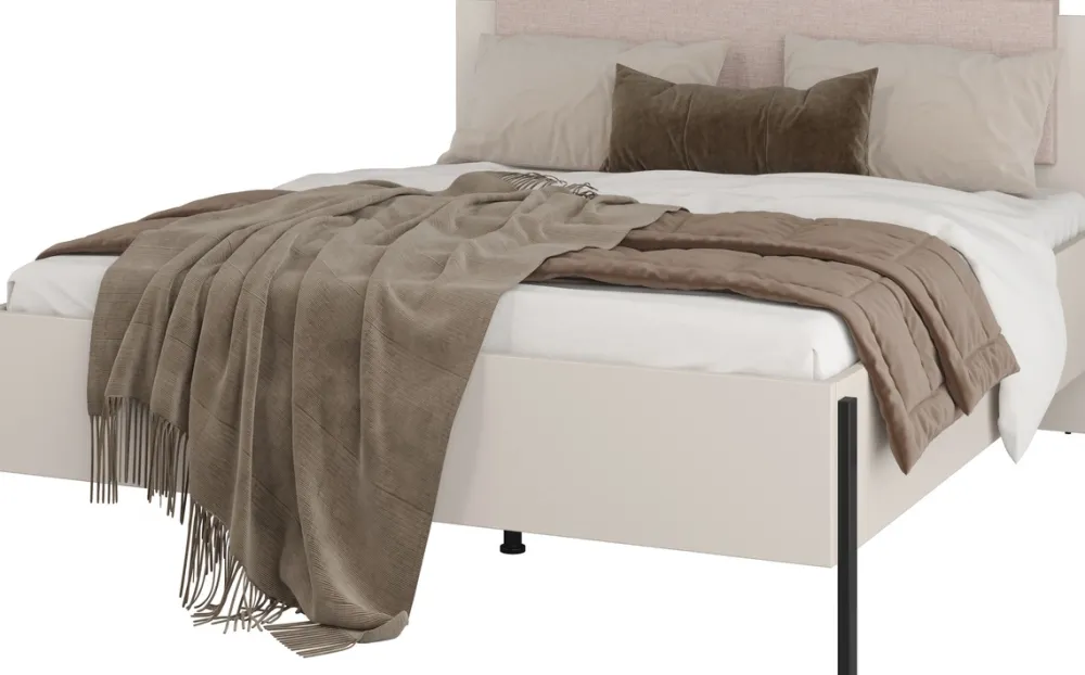 Łóżka Małżeńskie|Łóżka Na Nóżkach>Helvetia Łóżko małżeńskie skrzyniowe 180x200 cm do sypialni kaszmir JUKON