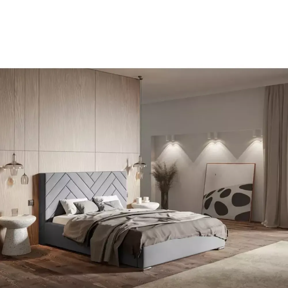 Łóżka Młodzieżowe|Łóżka Z Zagłówkiem>Riban Łóżko małżeńskie160x200 cm LITON zielona butelka