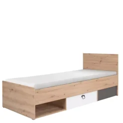 Meble Dla Dzieci|Łóżka Młodzieżowe>JUREK Łóżko młodzieżowe 90x200 cm z pojemnikiem na pościel CAMERUN