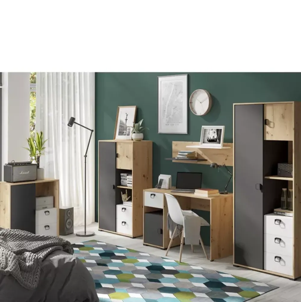 Meble Dla Dzieci|Łóżka Młodzieżowe>JUREK Łóżko młodzieżowe 90x200 cm z pojemnikiem na pościel CAMERUN