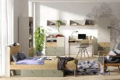 Meble Dla Dzieci|Łóżka Młodzieżowe></noscript>JUREK Łóżko młodzieżowe 90x200 cm ze stelażem YOKO