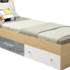 Meble Dla Dzieci|Łóżka Młodzieżowe>MEBLAR Łóżko młodzieżowe 90x200 z szufladami i schowkiem SLEEK