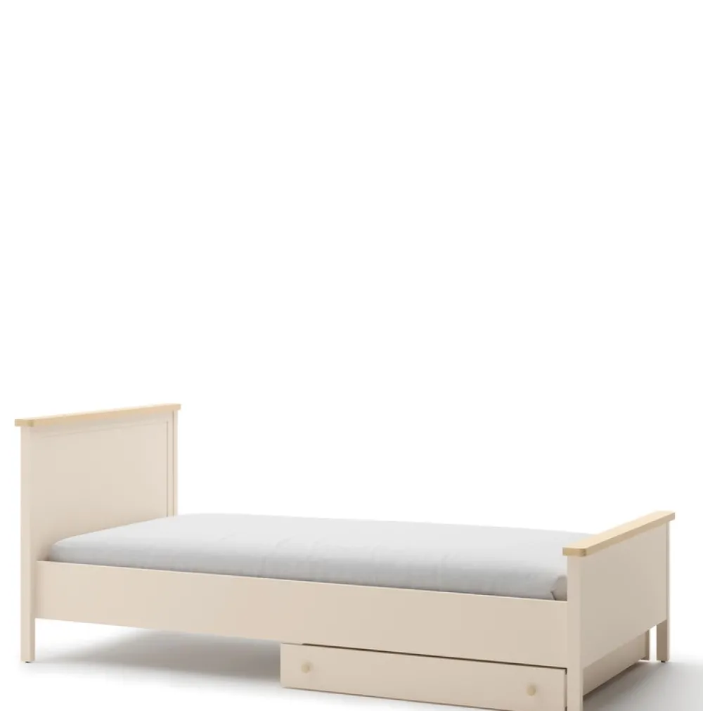 Meble Dla Dzieci|Meble Młodzieżowe>lenart. Łóżko młodzieżowe z materacem 120x200 cm STORY beż piaskowy