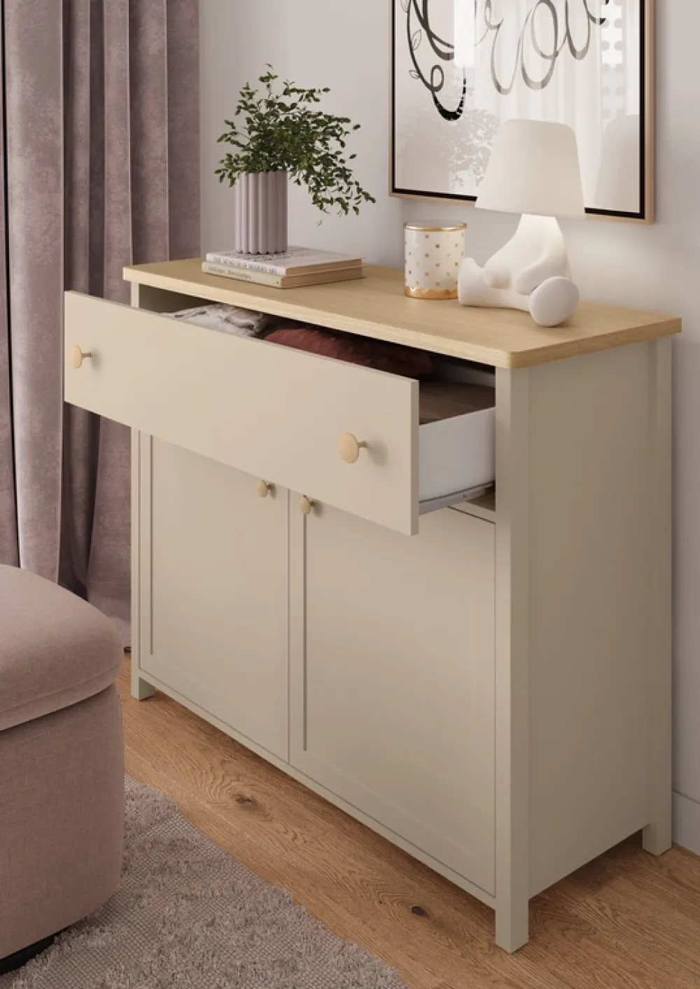 Meble Dla Dzieci|Meble Młodzieżowe>lenart. Łóżko młodzieżowe z materacem 120x200 cm STORY beż piaskowy