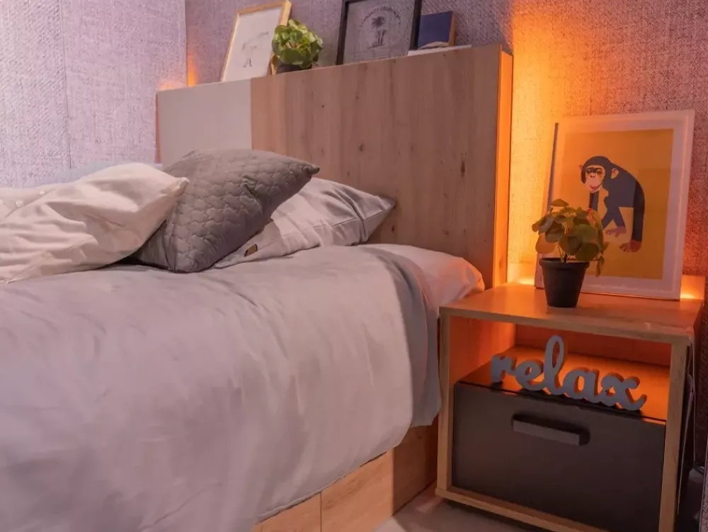 Meble Dla Dzieci|Meble Młodzieżowe>lenart. Łóżko młodzieżowe z pojemnikiem 90x200 cm QUBIC