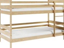 Meble Dla Dzieci|Łóżka Młodzieżowe>Meblomal Łóżko piętrowe do pokoju dziecięcego z barierką 80x190 cm LUMISLE