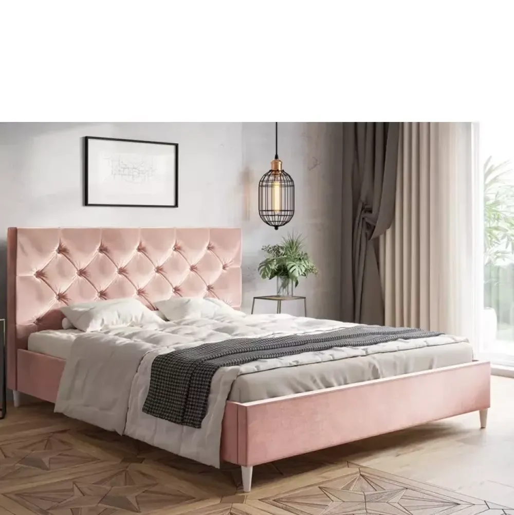 Łóżka Młodzieżowe|Łóżka Na Nóżkach>Riban Łóżko podwójne 140x200 cm TIBUS